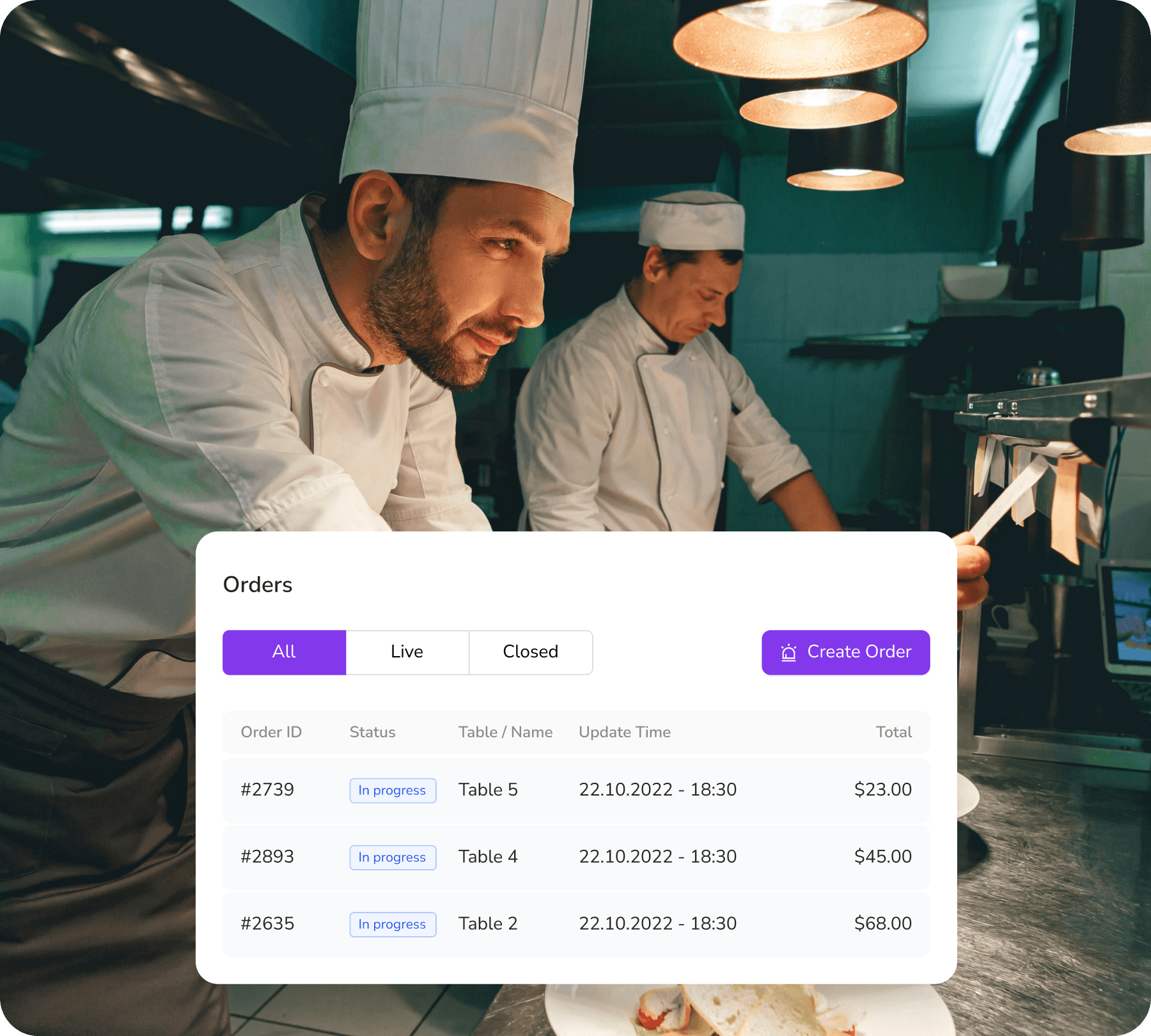 Effortless order management with FineDine's integrations.