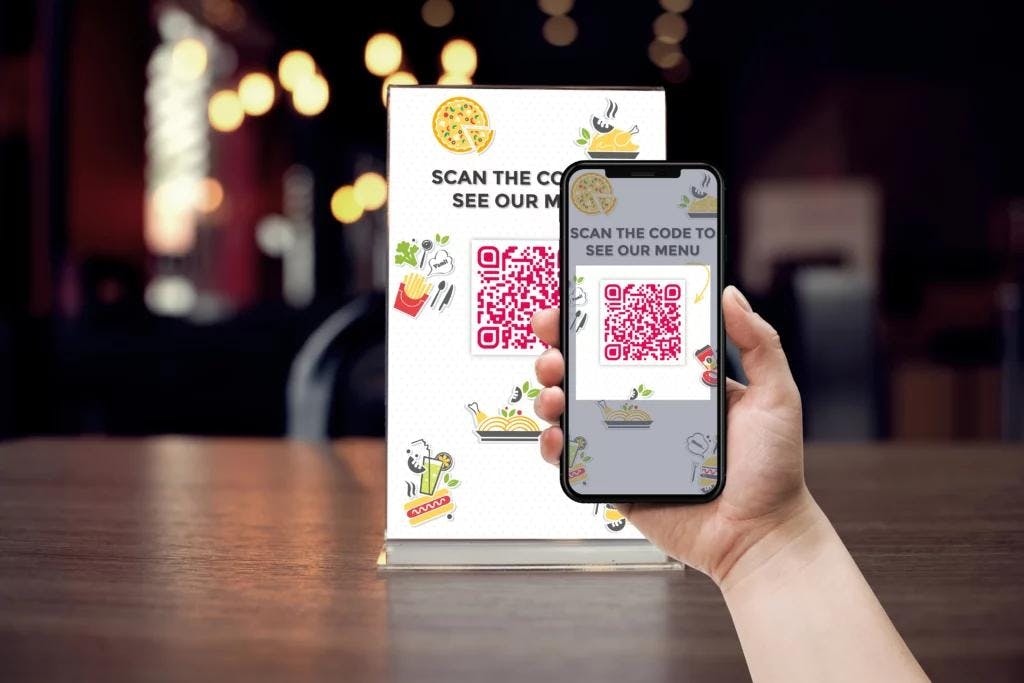 QR code for mobile app payments.