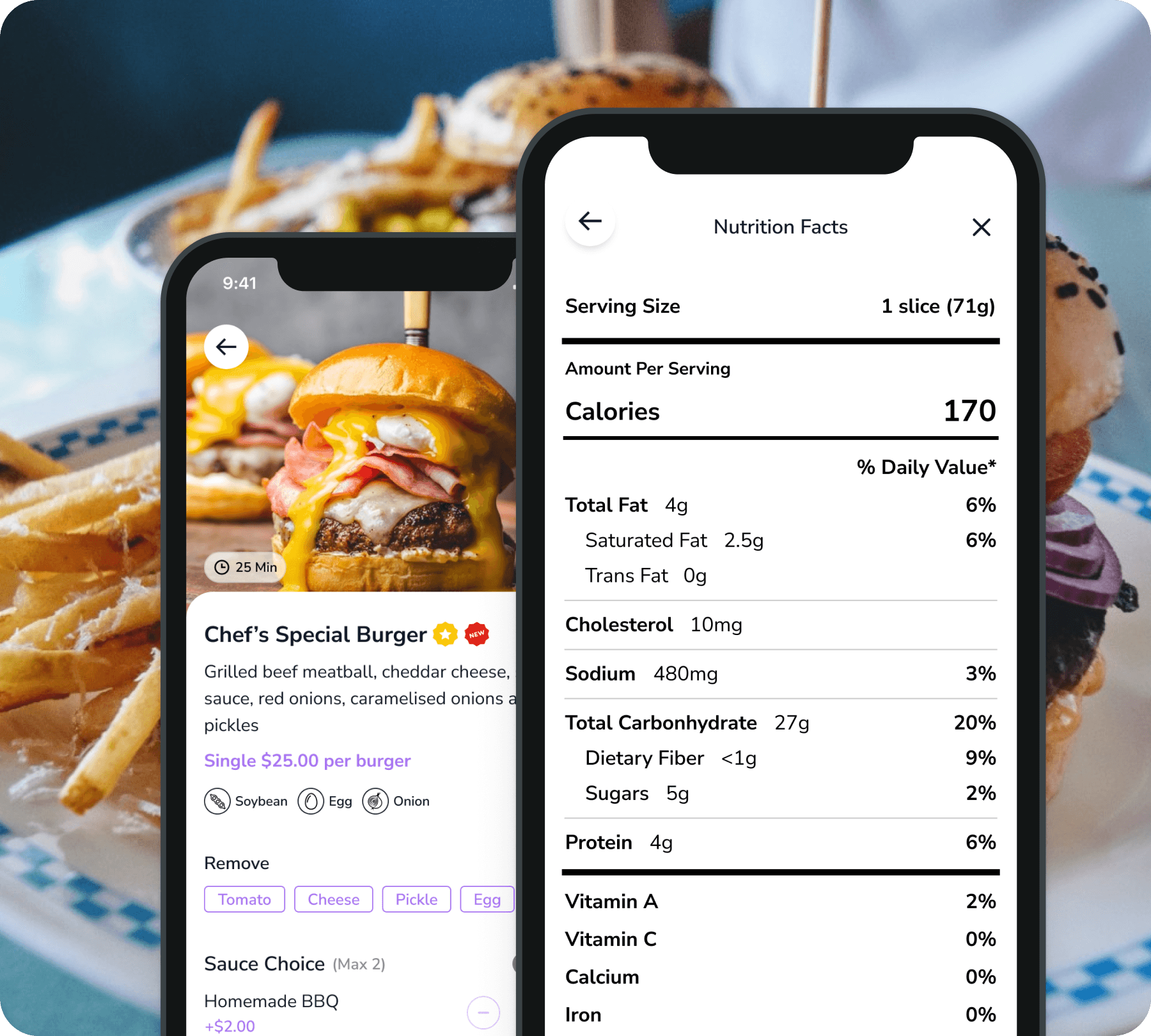 FineDine menu management page shows critical information.